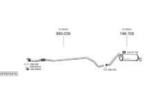 Výfukový systém BOSAL SYS15315