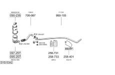 Výfukový systém BOSAL SYS15342