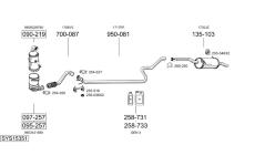 Výfukový systém BOSAL SYS15351