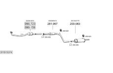 Výfukový systém BOSAL SYS15374