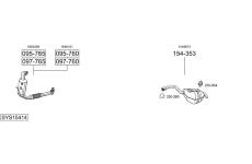 Výfukový systém BOSAL SYS15414