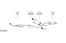 Výfukový systém BOSAL SYS15445