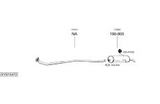 Výfukový systém BOSAL SYS15472