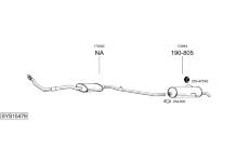 Výfukový systém BOSAL SYS15479