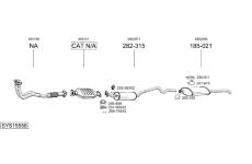 Výfukový systém BOSAL SYS15558