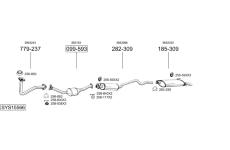 Výfukový systém BOSAL SYS15566