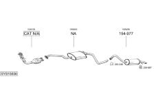 Výfukový systém BOSAL SYS15656