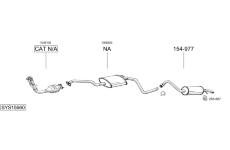 Výfukový systém BOSAL SYS15660