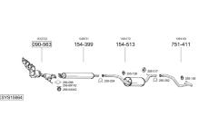 Výfukový systém BOSAL SYS15664