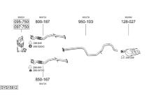 Výfukový systém BOSAL SYS15812