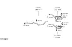 Výfukový systém BOSAL SYS15911