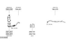 Výfukový systém BOSAL SYS16009