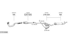 Výfukový systém BOSAL SYS16066