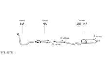 Výfukový systém BOSAL SYS16073