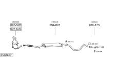 Výfukový systém BOSAL SYS16191