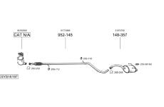 Výfukový systém BOSAL SYS16197