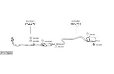 Výfukový systém BOSAL SYS16260