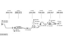 Výfukový systém BOSAL SYS16573