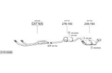 Výfukový systém BOSAL SYS16588