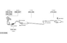Výfukový systém BOSAL SYS16596