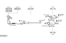 Výfukový systém BOSAL SYS16611