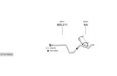 Výfukový systém BOSAL SYS16655