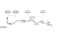 Výfukový systém BOSAL SYS16670