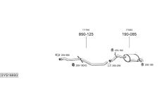Výfukový systém BOSAL SYS16693