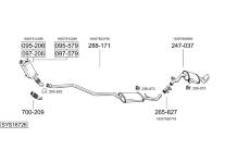 Výfukový systém BOSAL SYS16726