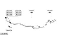 Výfukový systém BOSAL SYS16739