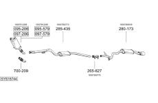 Výfukový systém BOSAL SYS16744