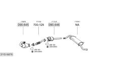 Výfukový systém BOSAL SYS16878