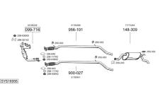 Výfukový systém BOSAL SYS16955