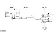 Výfukový systém BOSAL SYS16992