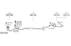 Výfukový systém BOSAL SYS17000