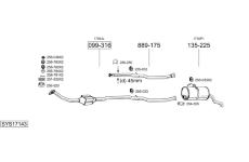 Výfukový systém BOSAL SYS17143