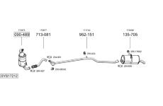 Výfukový systém BOSAL SYS17212