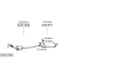 Výfukový systém BOSAL SYS17367