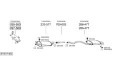 Výfukový systém BOSAL SYS17402