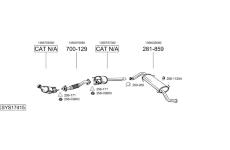 Výfukový systém BOSAL SYS17415