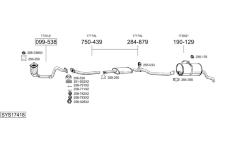 Výfukový systém BOSAL SYS17418