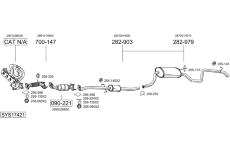Výfukový systém BOSAL SYS17421