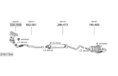 Výfukový systém BOSAL SYS17504