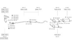 Výfukový systém BOSAL SYS17505