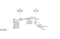 Výfukový systém BOSAL SYS17605