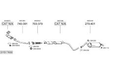 Výfukový systém BOSAL SYS17608