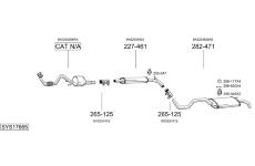 Výfukový systém BOSAL SYS17665