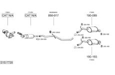 Výfukový systém BOSAL SYS17729