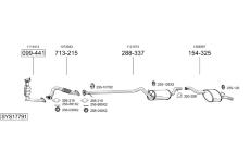 Výfukový systém BOSAL SYS17791