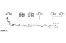 Výfukový systém BOSAL SYS17840